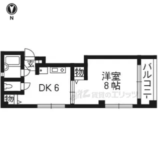 ル・ヴェール烏丸西【301号室】の間取り