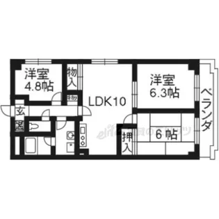 La・Grazie大久保【105号室】の間取り