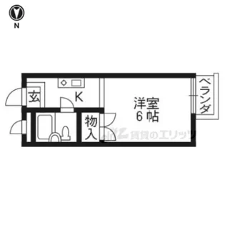CARO藤住【507号室】の間取り