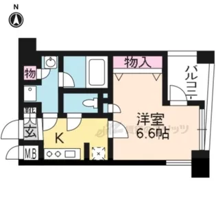 グラマシー京都【8階】の間取り
