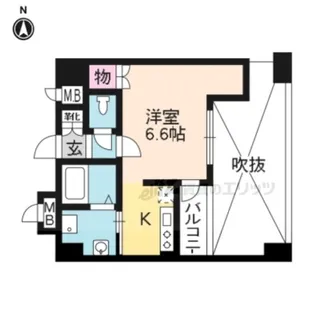 グラマシー京都(旧 リエトコート塩小路堀川)【9階】の間取り