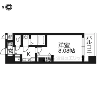 「レジディア京都駅前」【6階】の間取り