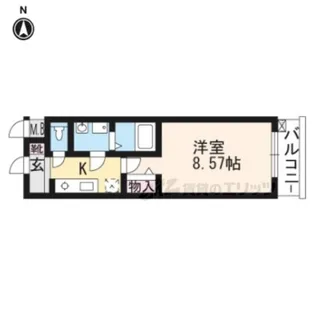 レジディア京都駅前【4階】の間取り