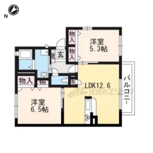 Ciel GardenA棟【102号室】の間取り