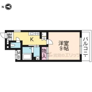喜ど哀楽【202号室】の間取り