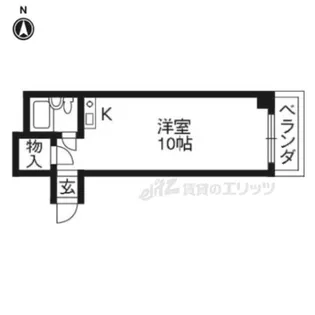 メゾン堀川【301号室】の間取り