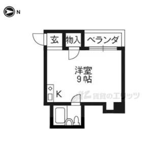 メゾン堀川【208号室】の間取り