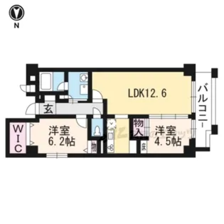 パインフィールド七条【8階】の間取り
