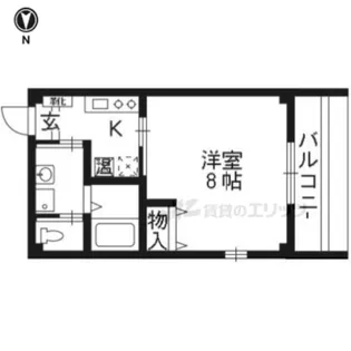 アーバン御所南【302号室】の間取り