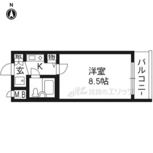 ライオンズマンション鴨川北【217号室】の間取り