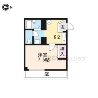 グランシャリオ大薮【103号室】の間取り