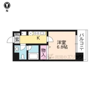 グランドパレス西大路【10階】の間取り