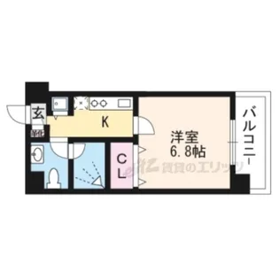 グランドパレス西大路【2階】の間取り