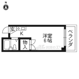 CITY88【502号室】の間取り