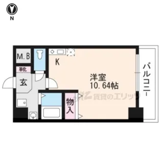 ミラージュ大津京【309号室】の間取り