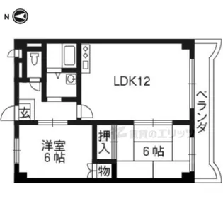 サニーヒル刀禰【2階】の間取り