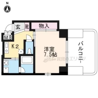 シェリオン【402号室】の間取り