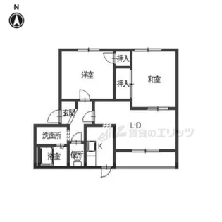 ウィステリア【B201号室】の間取り