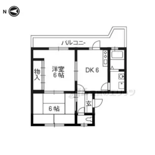 わかさ川ハイツ【303号室】の間取り