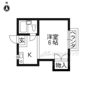 ヴィラ粟田口【103号室】の間取り