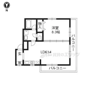 メゾン・ド・ノース【301号室】の間取り