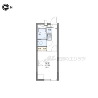 レオパレスサンメゾン【1階】の間取り