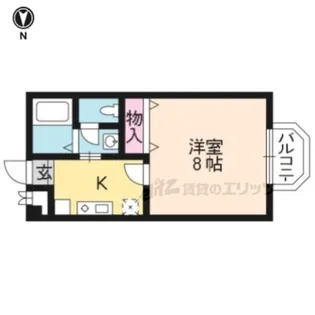 ララ東山【203号室】の間取り