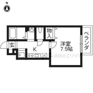 「ボワ・ヴィラージュⅡ」【1階】の間取り