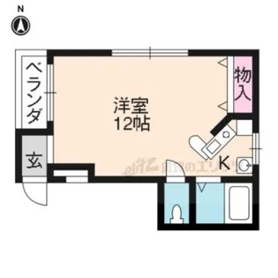 エレガンス3rd【201号室】の間取り