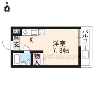 サンライズ大山【3階】の間取り
