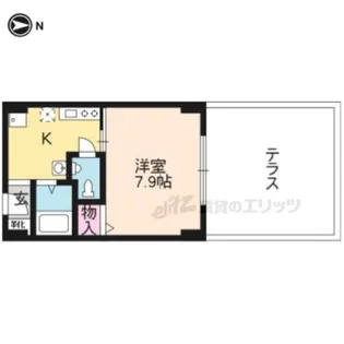 プチメゾン北山【101号室】の間取り