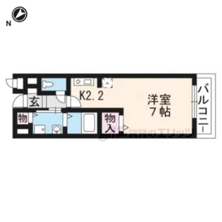 1Rの間取り画像