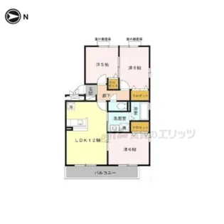 ベローチェ梅美台【3階】の間取り