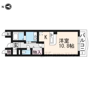 アンジュ西京極【202号室】の間取り