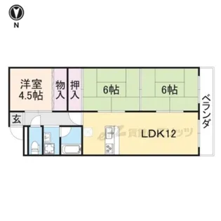第5コーポきたむら【203号室】の間取り