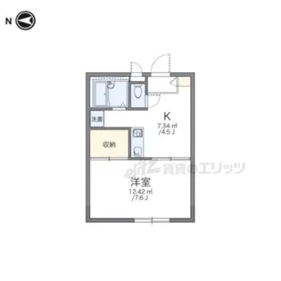 レオパレス相楽台【101号室】の間取り