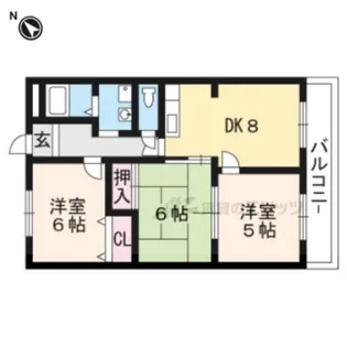 佐生マンション【301号室】の間取り