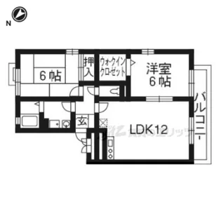 リビングタウン木津南A棟【1階】の間取り