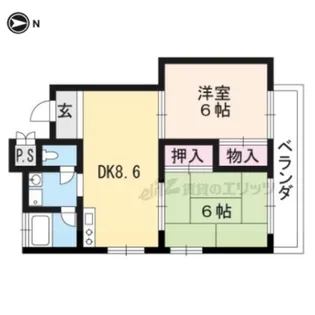 山下マンション【101号室】の間取り