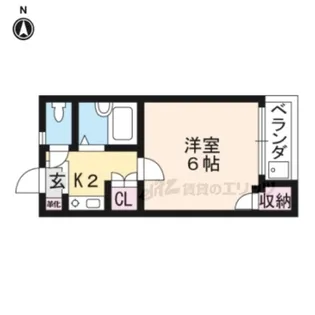 マンション和【202号室】の間取り
