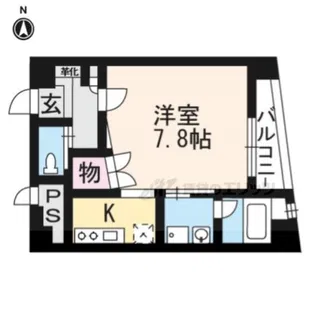 オリゾンタル下鴨【5階】の間取り