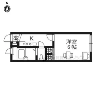 レオパレス大徳A【106号室】の間取り