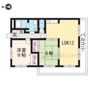 グランシャリオ1番館【301号室】の間取り