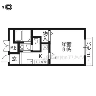 ウィン京田辺?【305号室】の間取り