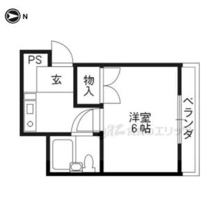 コーポ御薗橋【3-5号室】の間取り