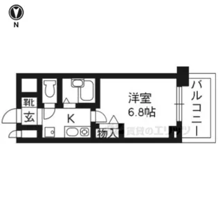 De’lead烏丸西【10階】の間取り