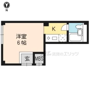 大将軍ハイツ【302号室】の間取り