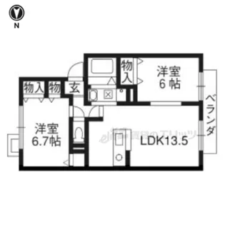 グランドール今里【205号室】の間取り