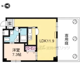 ルーミネス芦谷三番館【1階】の間取り