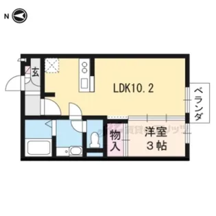 アーバンスクエアⅠ【2階】の間取り